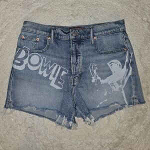 Lucky Brand Legends High Rise David Bowie Denim Shorts